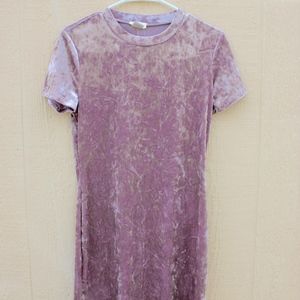 Velvet Mauve mini Dress